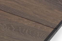 Keter Porto Signature Table, Garden Table, Wood-Like Texture, Ashwood And Black Steel Frame, 160Cm - thumbnail 4