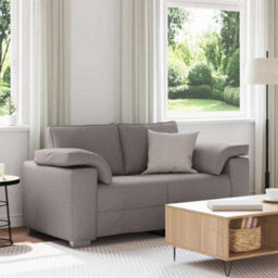 Vidaxl Sofa With Cushion Taupe 160 X 77 X 82 Cm Fabric