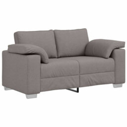 Vidaxl Sofa With Cushion Taupe 160 X 77 X 82 Cm Fabric - thumbnail 2