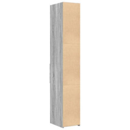 Berkfield Highboard Grey Sonoma 30X42.5X185 Cm Engineered Wood - thumbnail 6