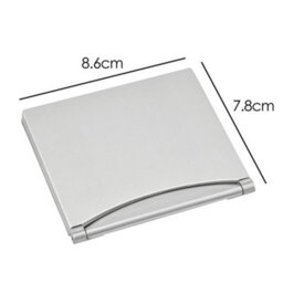 Desk Top Clock Silver Digital Lcd Temperature Alarm New Office Day Clock - thumbnail 2
