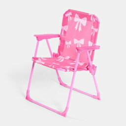 Ohs Kids Bows Folding Bistro Set Table Chair With Parasol Garden Patio - thumbnail 7