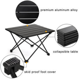 Aluminium Folding Camping Table Outdoor Picnic Garden Uk - thumbnail 4
