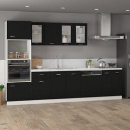 Vidaxl Hanging Cabinet Lyon Black 39.5X31X60 Cm Engineered Wood - thumbnail 3