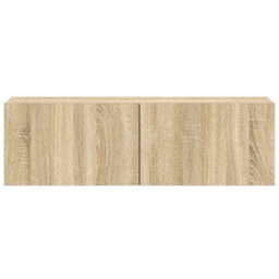 Berkfield Sturdy 3 Piece Tv Cabinet Set Sonoma Oak Engineered Wood - thumbnail 7