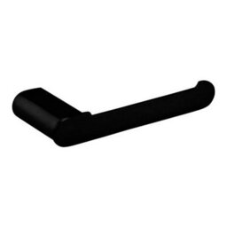 Bubly Bathrooms Nero Round Wall Mounted Toilet Roll Holder - Matt Black Modern Design Mild Steel