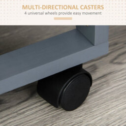 Multi-Use Kitchen Island Trolley Baskets Side Racks Drawer Worktop Grey - thumbnail 6