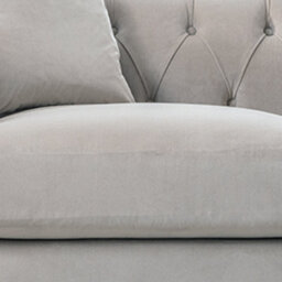 Furnishings For Less UK Elsie Velvet Chesterfield Plush Velvet Putty 2 Seater Sofa - thumbnail 2