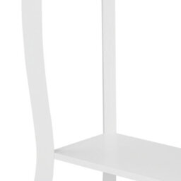 Beliani White Console Table 100 X 30 Cm Modern French Style With Queen Ann Legs - thumbnail 7