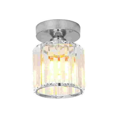 Art Deco Ceiling Lamp Brass With Clear Glass E27 Fitting Vintage Style - image 1