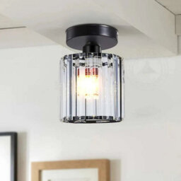 Art Deco Ceiling Lamp Brass With Clear Glass E27 Fitting Vintage Style - thumbnail 6