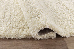 Modern Extra Large Small Soft 5Cm Shaggy Non Slip Bedroom Living Room Carpet Runner Area Rug - Ivory 60 X 110 Cm - thumbnail 3