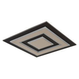Luminosa Lighting Luminosa Jayden 48Cm Integrated Led Semi Flush Ceiling Light Matt Black Led 3000K - thumbnail 2