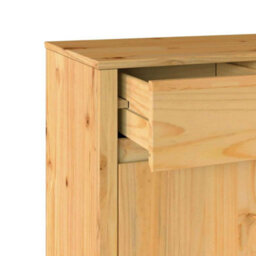 Walplus Sideboard Drammen Oak 79 X 43 X 75.5 Cm Solid Pine Wood - thumbnail 9