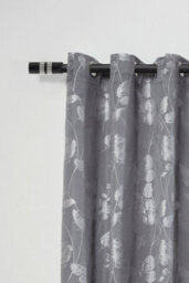 Unknown 16-19mm Sparkle Extendable Eyelet Metal Curtain Pole Set Black 160-300Cm - thumbnail 2