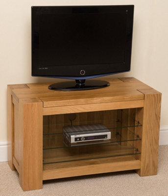 That's Furniture Kuba Solid Oak Tv Unit With Storage - image 1