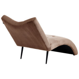 Beliani Chaise Longue Quilly Corduroy Dark Beige - thumbnail 6