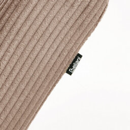 Beliani Chaise Longue Quilly Corduroy Dark Beige - thumbnail 8