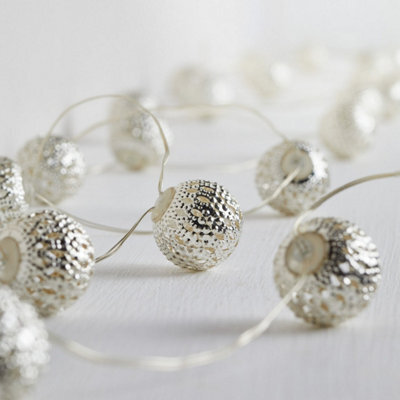 1.6 Meter Silver Ball Fairy Lights - image 1