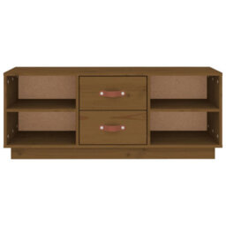 Walplus Tv Cabinet Honey Brown 100X34X40 Cm Solid Wood Pine - thumbnail 6