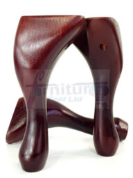 L&F Queen Anne Wooden Legs 200mm Mahogany High Set Of 4 Furniture Feet Settee Chairs  Sofas Footstools (Self Fixed) - thumbnail 4