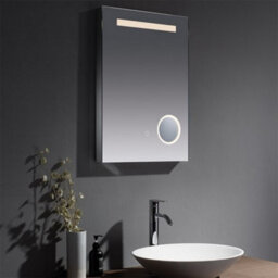 Clifton Bathroom Wall Mirror - Rectangular 700 X 500mm - Led Light (3 Tone) - Halo Touch Sensor - Anti Fog Demister - Usb Point
