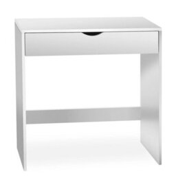 White Wooden Dressing Table 1 Drawer - thumbnail 1