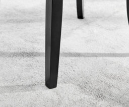 Furniturebox Uk Novara Black Leg Round Glass Dining Table & 4 Black Belgravia Black Leg Chairs - thumbnail 7
