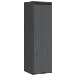 Berkfield Tv Cabinets 4 Pcs Grey Solid Wood Pine - thumbnail 7