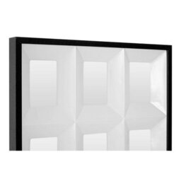 Orsina 3D Box Design Square Collage Photo Frame, Picture Frame With Black Border, Image Holder With Sturdy Hooks - thumbnail 4