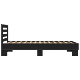Berkfield Bed Frame Without Mattress Black 75X190 Cm Small Single - thumbnail 5