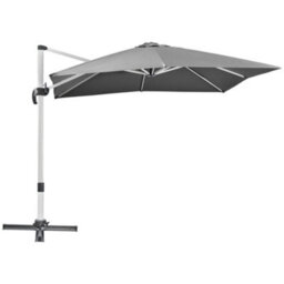 Outsunny 3 X 3(M) Cantilever Roma Parasol Garden Umbrella With Cross Base Grey - thumbnail 2