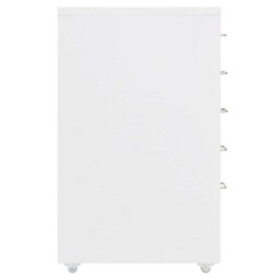 Vidaxl Mobile File Cabinet White 28X41X69 Cm Metal - thumbnail 3