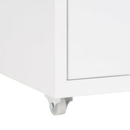 Vidaxl Mobile File Cabinet White 28X41X69 Cm Metal - thumbnail 7