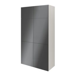 GoodHome Atomia Freestanding Matt & High Gloss Anthracite & White Particle Board Office & Living Storage (H)1875mm (W)1000mm (D)470mm - thumbnail 2