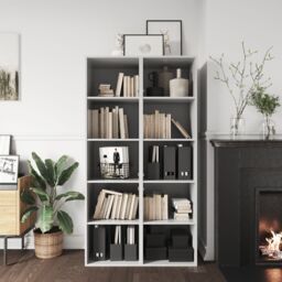 GoodHome Atomia Freestanding Matt & High Gloss Anthracite & White Particle Board Office & Living Storage (H)1875mm (W)1000mm (D)470mm - thumbnail 5