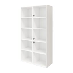 GoodHome Atomia Freestanding Matt & High Gloss Anthracite & White Particle Board Office & Living Storage (H)1875mm (W)1000mm (D)470mm - thumbnail 3