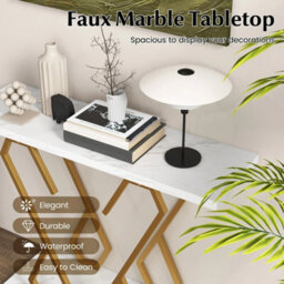 Hallway Table Accent Desk 100Cm Modern Console Table - thumbnail 5
