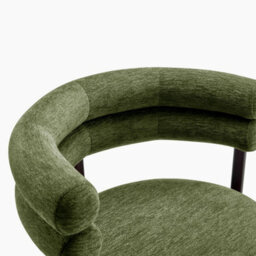 Furniturebox Uk Estelle Green Fabric Swivel Office Chair - thumbnail 6