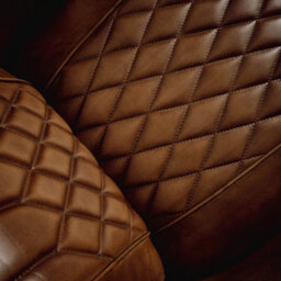 Elm Home And Products Real Genuine Leather Tub Aviator Wing Accent Arm Chair Brown Tan - thumbnail 7