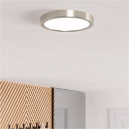 Loops Satin Nickel Modern Design Round Ceiling Light For Indoor Spaces - Stylish And Elegant - thumbnail 3