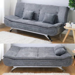 Oversized Fabric 3 Seater Recliner Sofabed Couch Settee Sofa Bed Double Sleeper - thumbnail 6