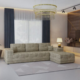 Sliding Wardrobes 4 u LTD Modern Comfort Compact Right Or Left Corner Sofa With Cushions Quick Easy Setup (Camel Brown - Rightcorner) - thumbnail 8