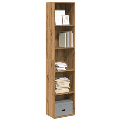 Berkfield Bookcase Artisian Oak 40X30X189 Cm Engineered Wood - image 1