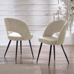 Oakham Elowen Elegant Calico Dining Chairs - Set Of 2 - thumbnail 4