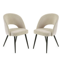 Oakham Elowen Elegant Calico Dining Chairs - Set Of 2 - thumbnail 1