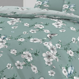 Gc Gaveno Cavailia Tropical Birds Duvet Cover Bedding Set Duck Egg Double 3Pc With Birds And Flowers Print Quilt Cover - thumbnail 4