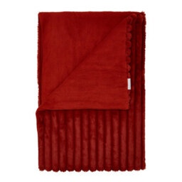 Catherine Lansfield Cosy Ribbed Faux Fur Blanket Throw Burnt Orange - thumbnail 5