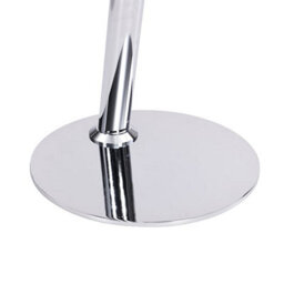 Furniture in Fashion Synchro Clear Glass Lamp Table Round With Chrome Base - thumbnail 8