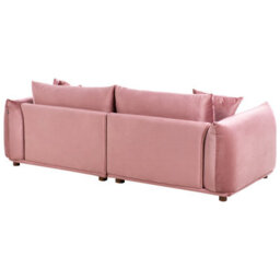 Beliani Sofa 3 Seater Luvos Velvet Pink - thumbnail 5